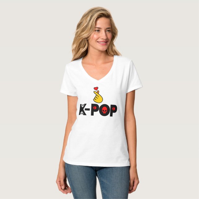 Camiseta ♥ Adoro o KPop Classic equipado com Fabuloso ultra (Frente Completa)