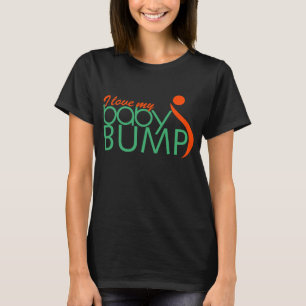 Camiseta Adoro o meu bebê a bater na Maternidade