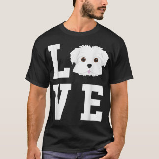 Camiseta Adoro O Meu Cachorro Maltês 