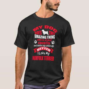 Camiseta Adoro O Meu Cachorro Norfolk Terrier Cachorros De 