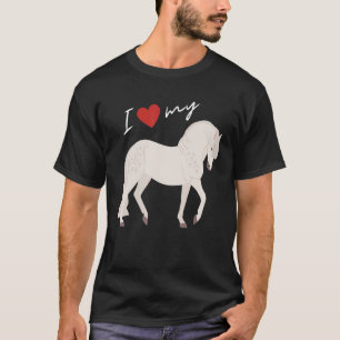 Camiseta Adoro o meu Cavalo de Percheron para Mulheres e Ho