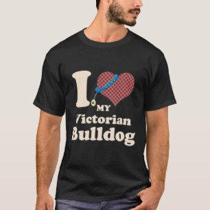 Camiseta Adoro o meu dono de cachorro-do-coração vitoriano