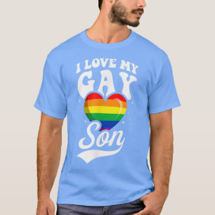 Camiseta Adoro O Meu Filho Gay, Gato LGBTQ Orgulhoso Mãe Pa