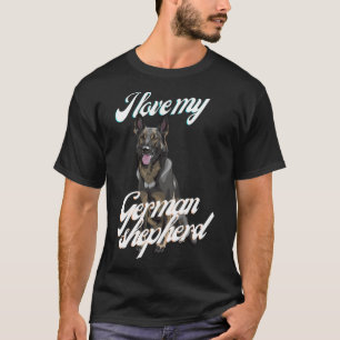 Camiseta Adoro O Meu German shepherd Premium