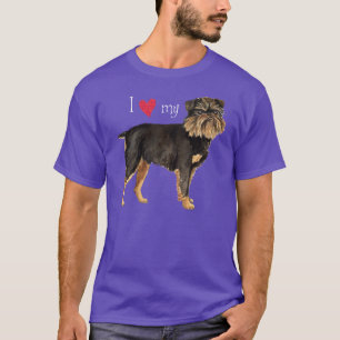 Camiseta Adoro o meu Griffon de Bruxelas