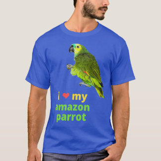 Camiseta Adoro o meu papagaio amazônico 1