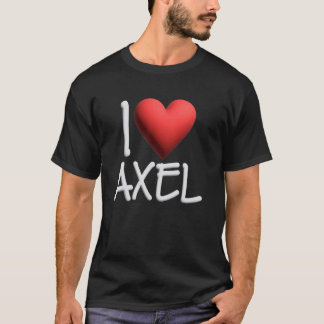 Camiseta Adoro o nome do Axel Homens Personalizados Cara BF