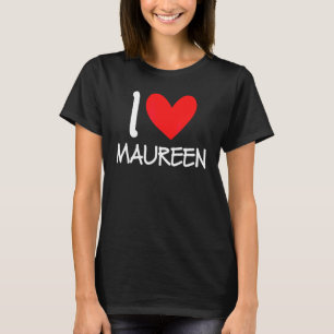 Camiseta Adoro O Nome Maureen Menina Personalizada Mulher B