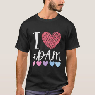 Camiseta Adoro o nome personalizado Adam Festa de aniversár