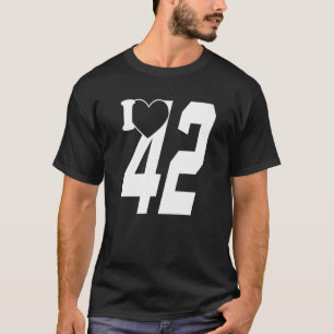Camiseta Adoro O Número 42 - Homens, Mulheres, Crianças, Ra