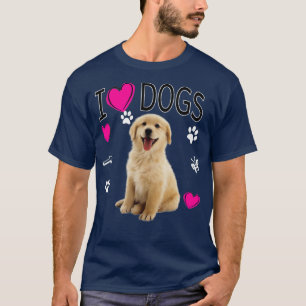 Camiseta Adoro o Ouro de Cães Labrador.