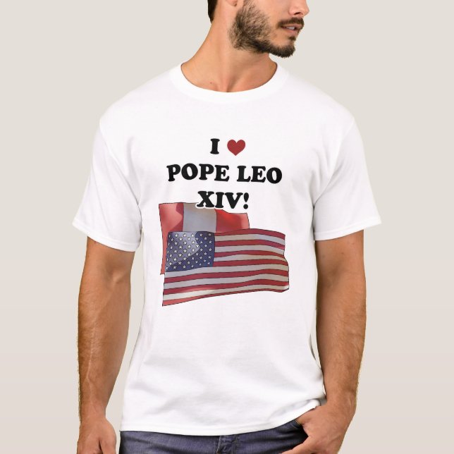 Camiseta Adoro o Papa Leão XIV! (Frente)
