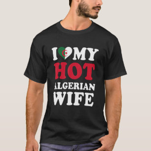 Camiseta Adoro o presente da minha mulher argelina quente, 