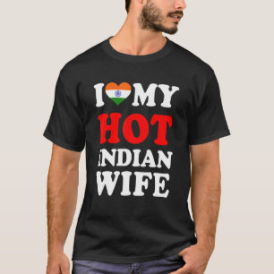 Camiseta Adoro o presente da minha mulher indiana gostosa