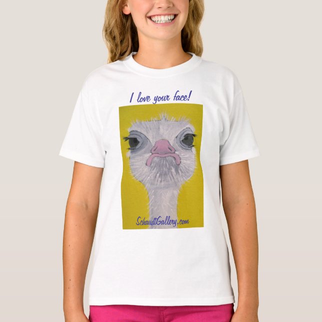 Camiseta Adoro o seu rosto! (Frente)