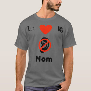 Camiseta Adoro o Sinal de Sinal de SLA da Minha Mãe Surda 3
