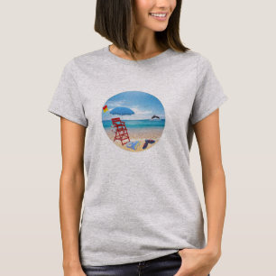 Camiseta Adoro o T-Shirt do mar de praia