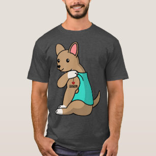 Camiseta Adoro o vovô Tattoo Chihuahua Vovô Cachorro