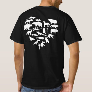 Camiseta Adoro o Zoo Keeper dos Animais para os Trabalhador