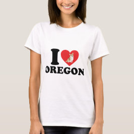 Camiseta Adoro Oregon E Meu Corgi