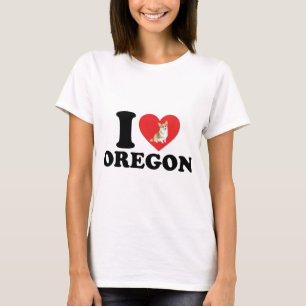 Camiseta Adoro Oregon E Meu Corgi