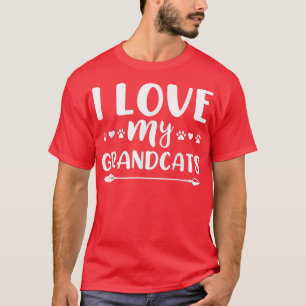 Camiseta Adoro os meus avós Gato do Vovô Vovô Vovó Gra