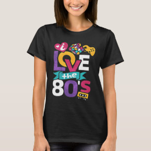 Camiseta Adoro os Vintage Oitenta anos 80 Roupas Homens