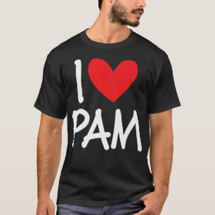Camiseta Adoro Pam Name Personalised Girl Amam BFF