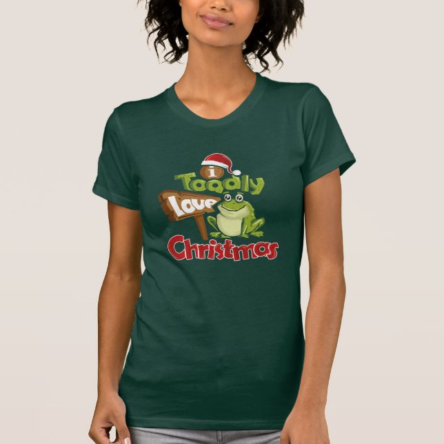 Camiseta Adoro Papais noeis Secretos Engraçados de Natal Pr (Frente)