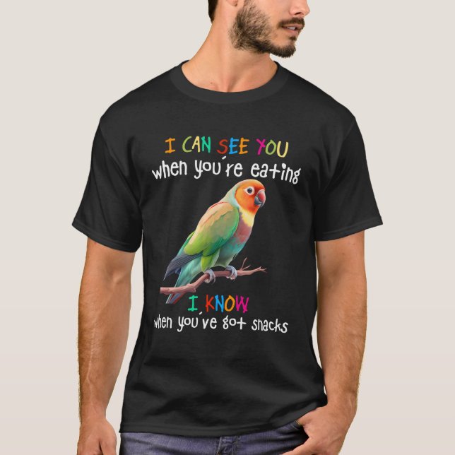 Camiseta Adoro Pássaros Que Consigo Ver Quando Você Está Co (Frente)
