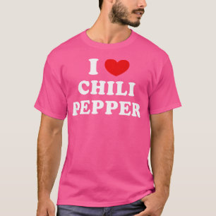 Camiseta Adoro Pepper Chili I Heart Chili Pepper