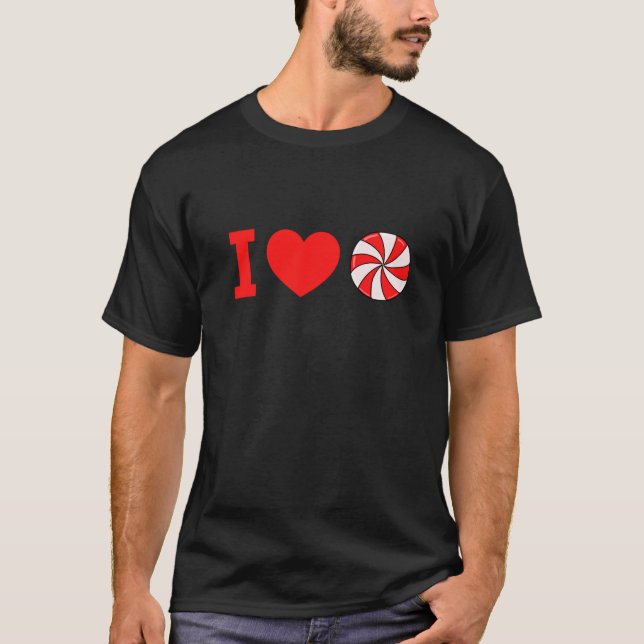 Camiseta Adoro Peppermint Candy Cane Peppermint (Frente)