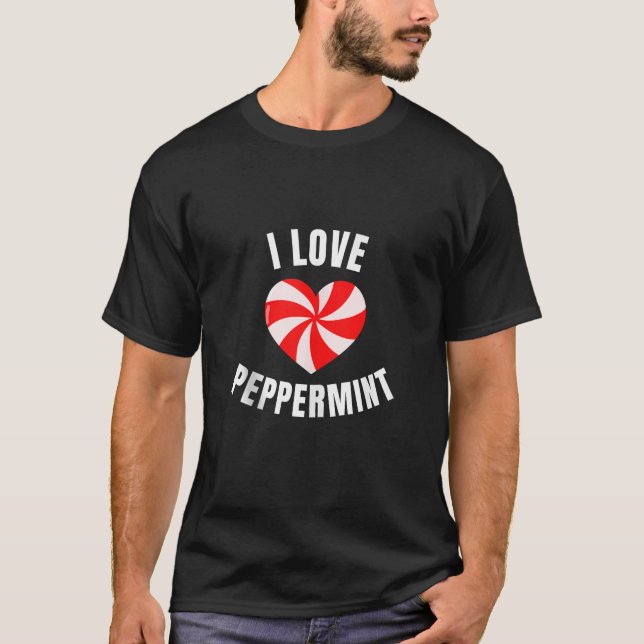 Camiseta Adoro Peppermint Candy Cane Peppermint (Frente)