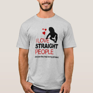 Camiseta Adoro Pessoas Heteros