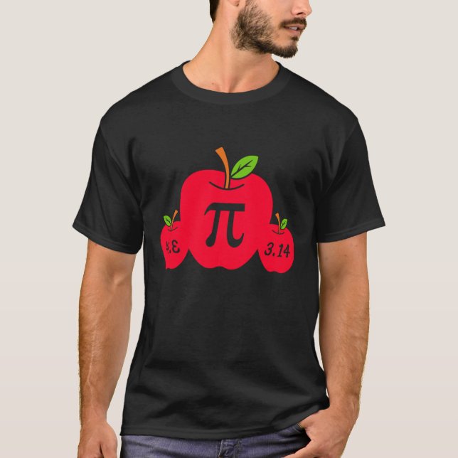 Camiseta Adoro Pi Apple Pi Day Math Nerd Pie 3 14 Professor (Frente)