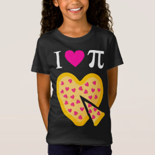 Camiseta Adoro Pi Dia de os namorados Pizza Coração Profess