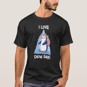 Camiseta Adoro Pinguim Dias de Neve Extreme Ski Premium