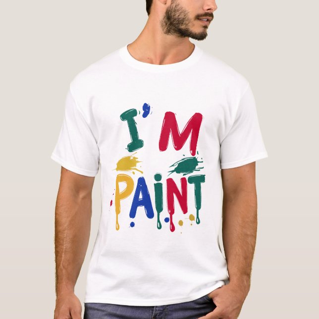 Camiseta Adoro pintar de dedo, sou Casal de pintura (Frente)