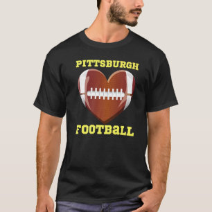 Camiseta Adoro Pittsburgh Futebol Heart Women Toddler Gir
