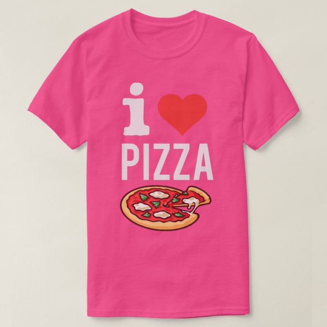Camiseta Adoro Pizza Engraçada Pizza Pover Foodie Comida It (Frente do Design)