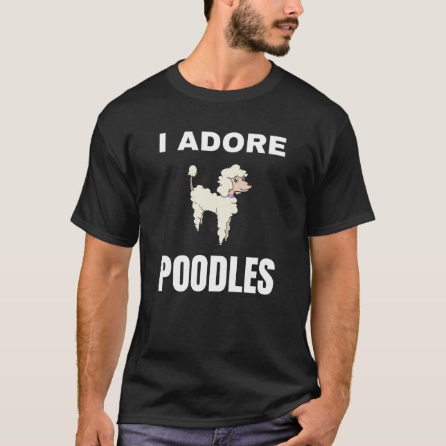 Camiseta Adoro Poodles (Frente)
