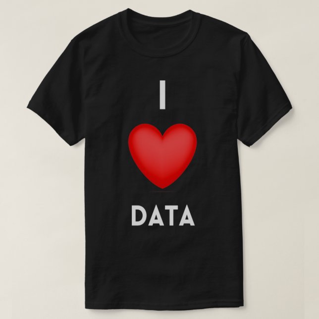 Camiseta Adoro Programador de Codificação de Data Science (Frente do Design)