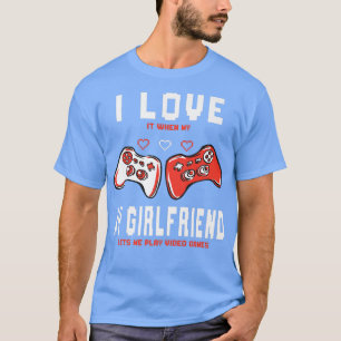 Camiseta Adoro Quando A Minha Namorada Deixa-Me Brincar.
