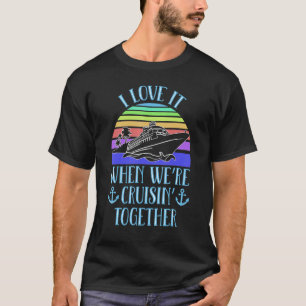 Camiseta Adoro quando estamos cruzando juntos a família Cru