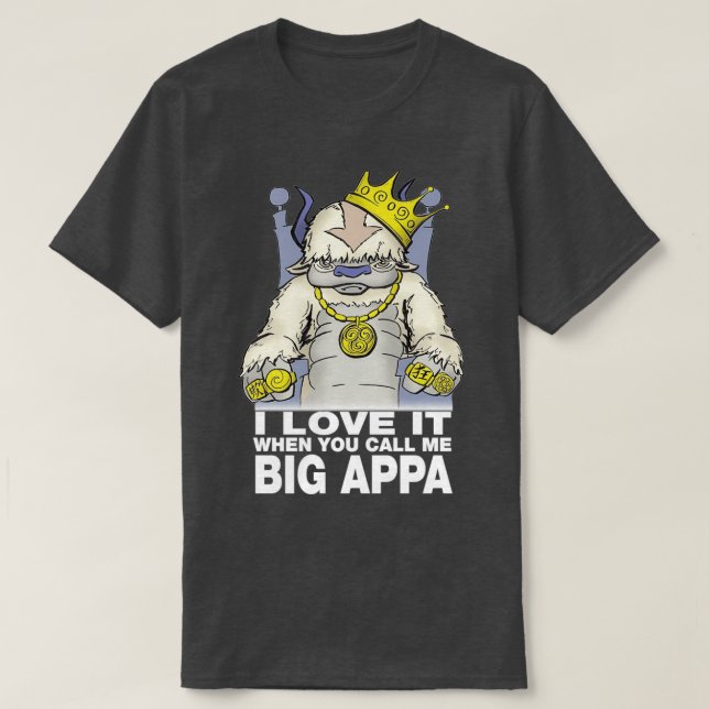 Camiseta Adoro quando me chamas de Grande Appa Gift Hallowe (Frente do Design)