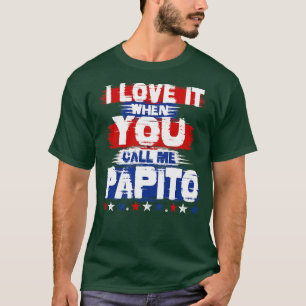 Camiseta Adoro Quando Me Chamo De Papito Engraçado Pai Pai