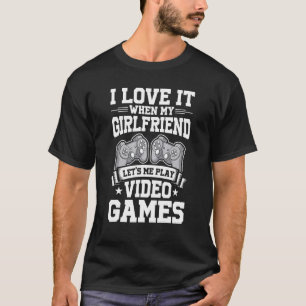 Camiseta Adoro quando o meu Namorada Letu2019s me diverte