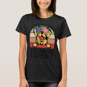 Camiseta Adoro restaurantes de Ouros e 3 cães Pessoas
