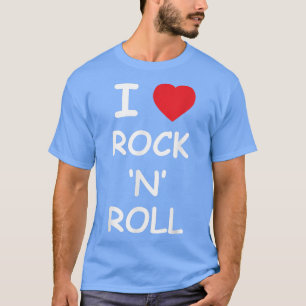 Camiseta Adoro Rock and Roll Music Lover Gift Vintage Retr