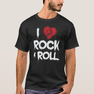 Camiseta Adoro Rock n Roll Music Genre Guitar